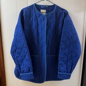 Shelter Cobalt Quilted Milo Coat